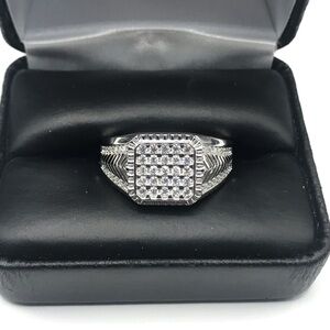 925 Sterling Silver 3.00CT MOISSANITE Men’s ring size 12